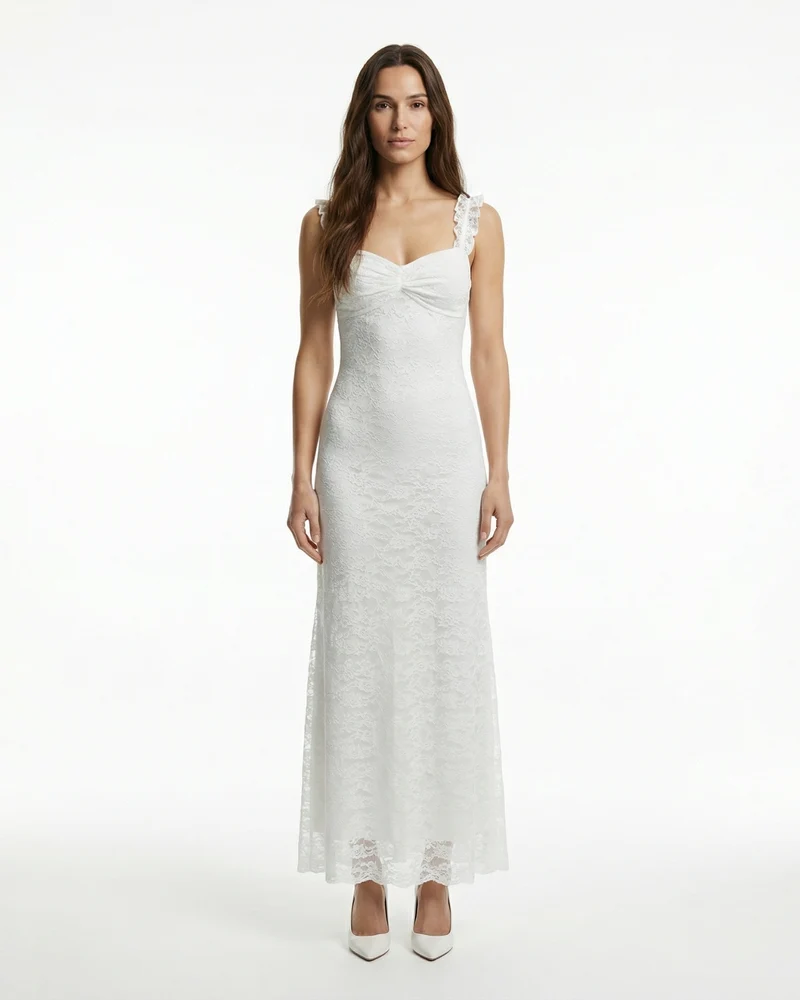 Slim Fine Dress High Waist
