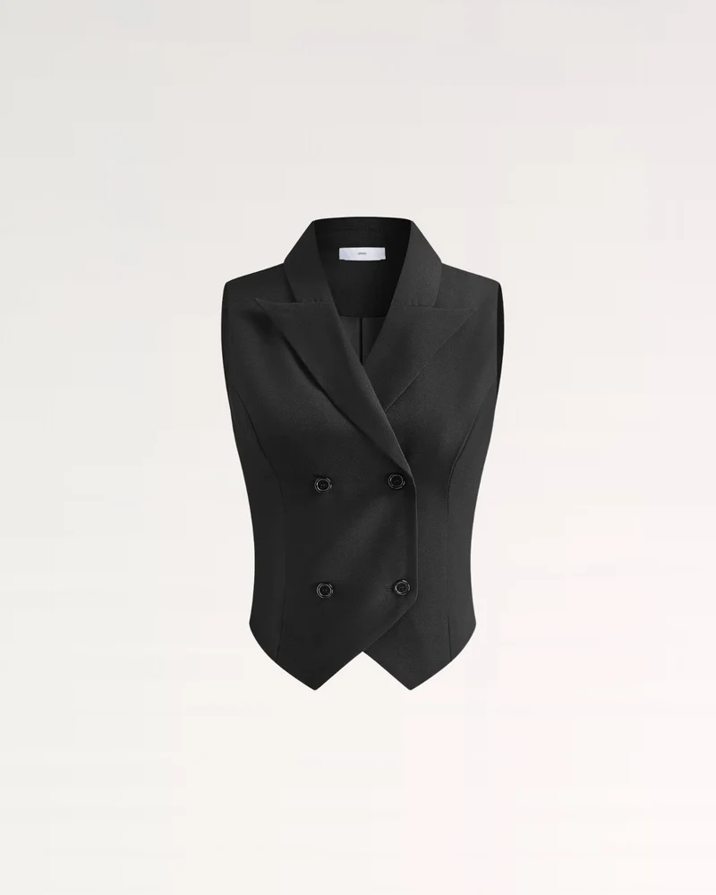 Suit Waistcoat Pleated Mini Skirt Dress Set