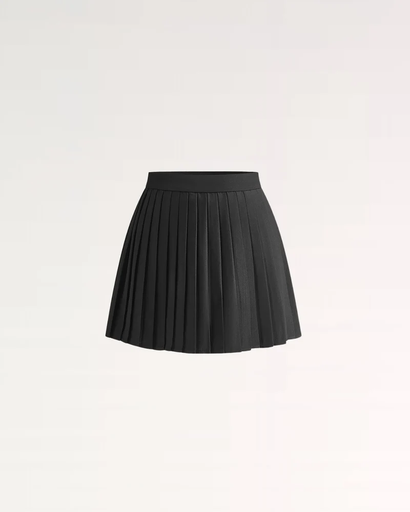 Suit Waistcoat Pleated Mini Skirt Dress Set