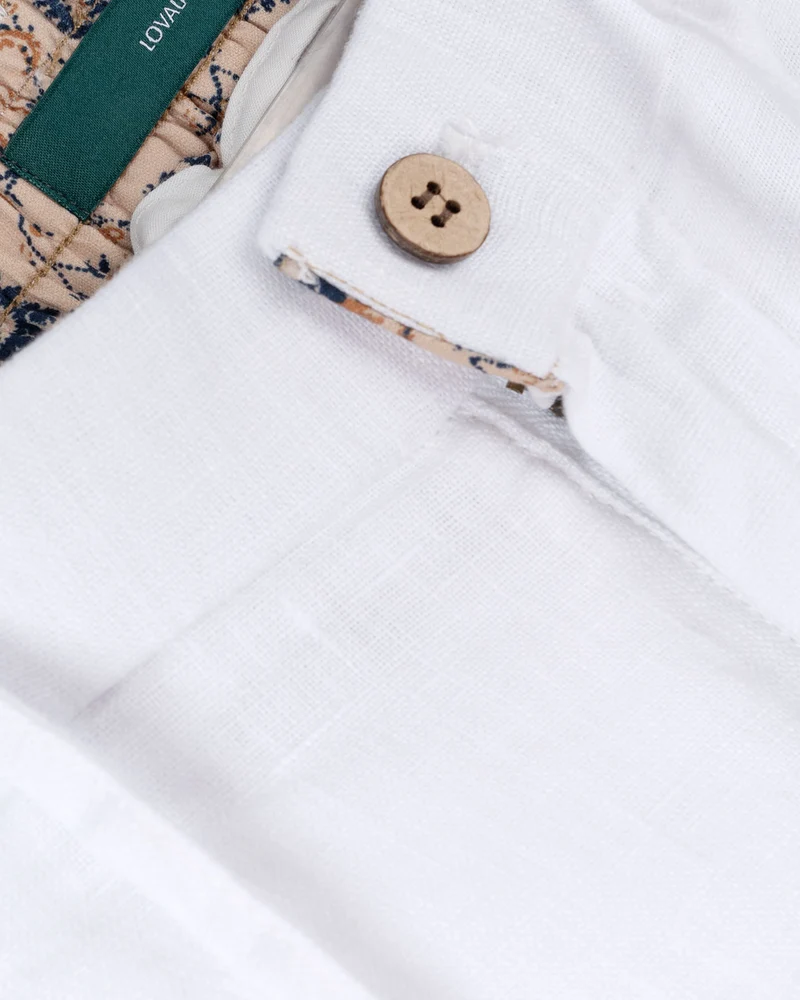 Ibiza Vice Linen Trousers Limited Edition White