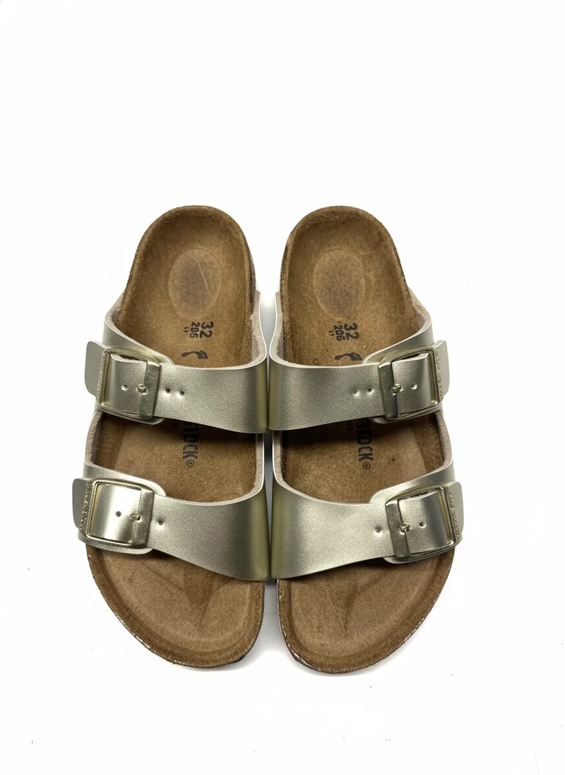 Arizona Kids Birko-Flor Narrow electric metallic gold