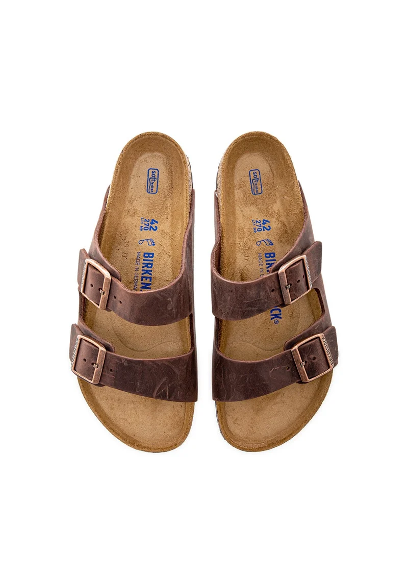 Arizona Soft Footbed Natural Leather Oiled habana