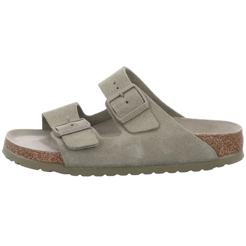 Birkenstock Pantolette Arizona Weichbettung khaki