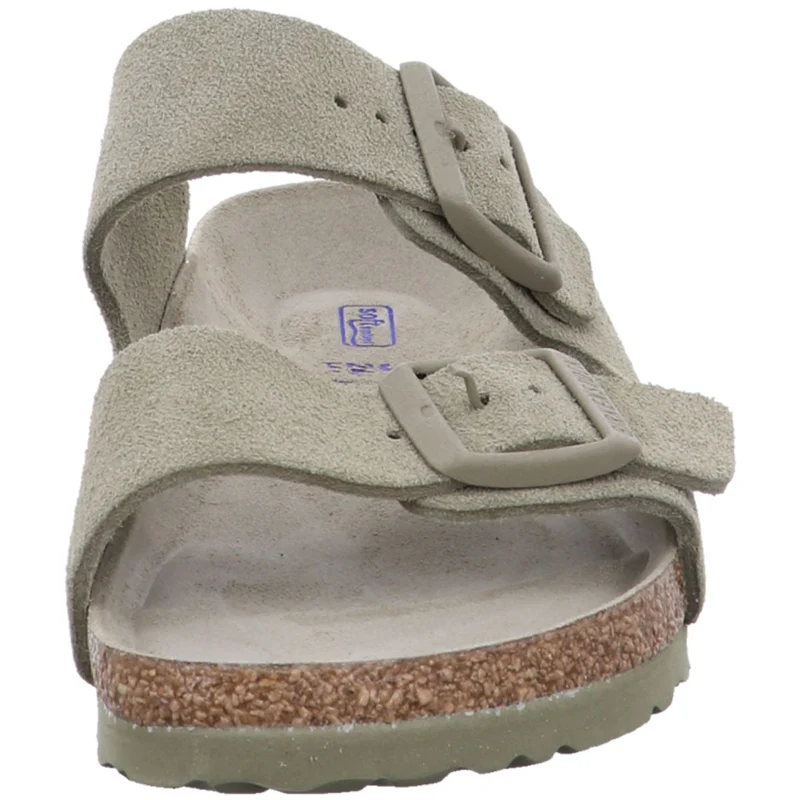 Birkenstock Pantolette Arizona Weichbettung khaki