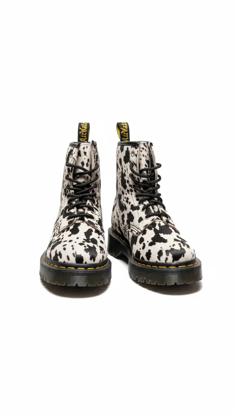1460 Bex Print Hair On cream+black dalmatian
