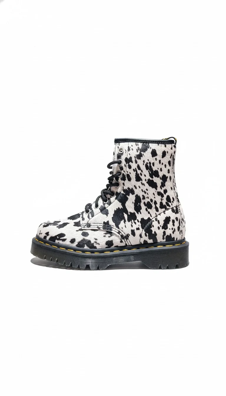 1460 Bex Print Hair On cream+black dalmatian