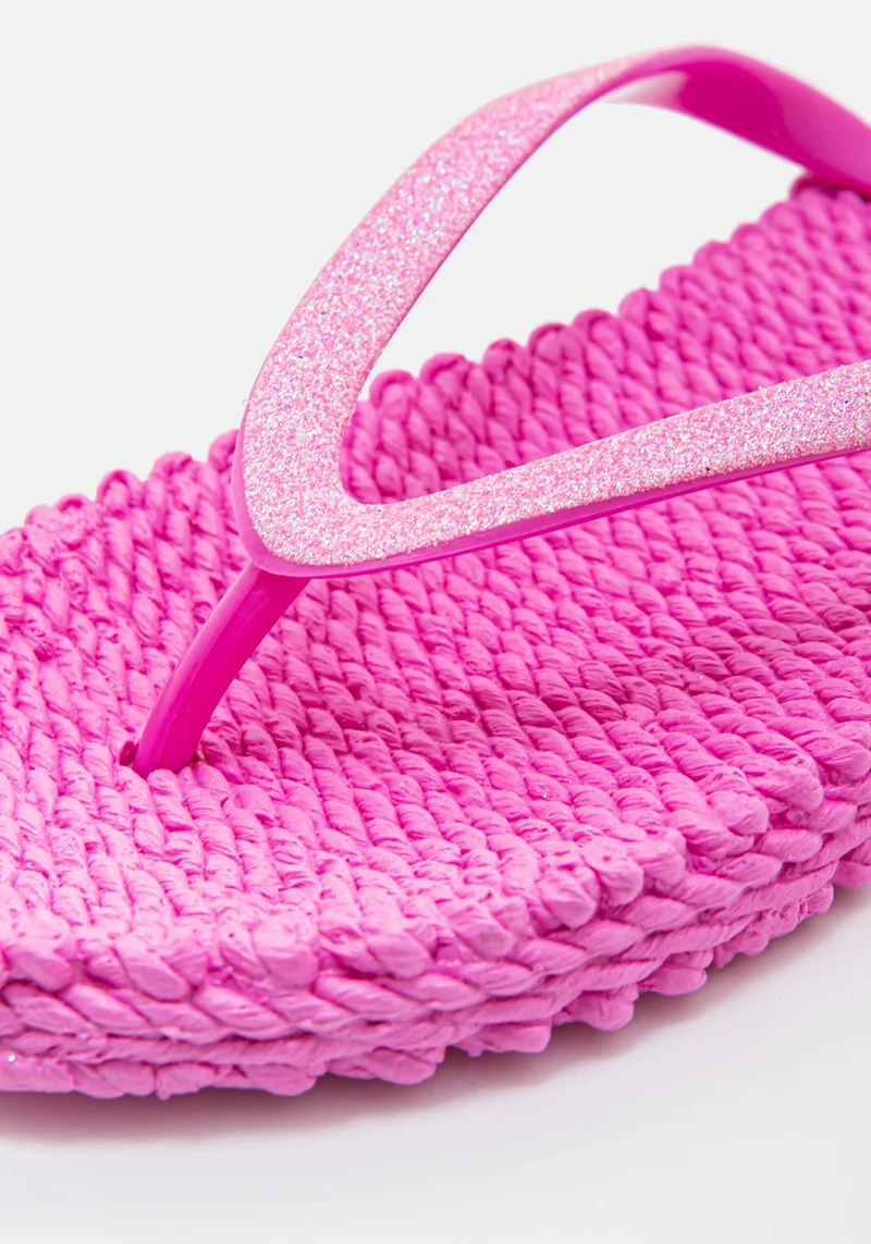 Flip Flop with Glitter azalea pink