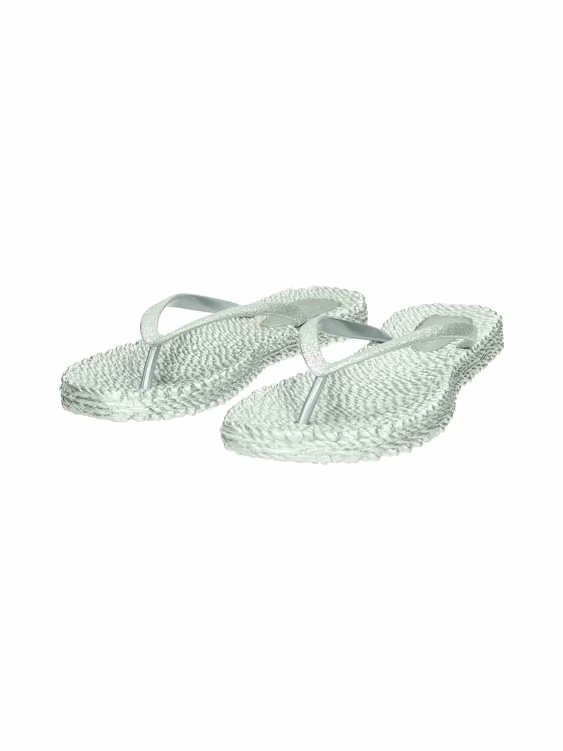 Flip Flop with Glitter silver
