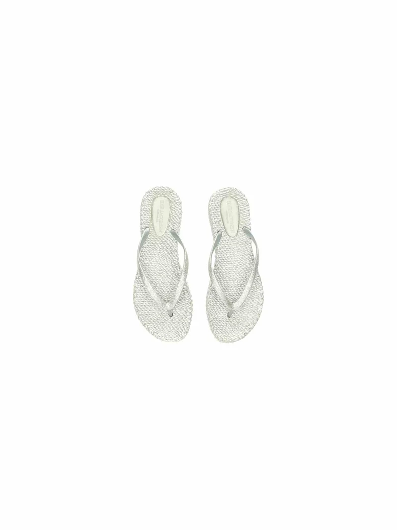 Flip Flop with Glitter silver