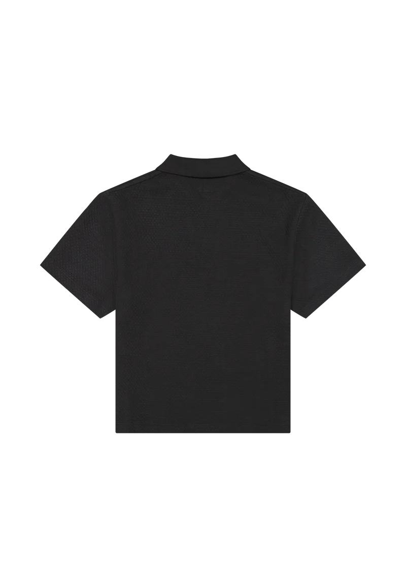 SS POLO SWEATER black