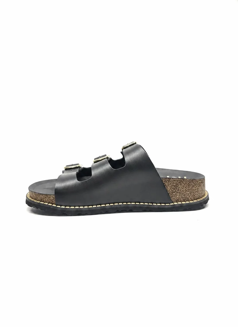 ALI-260 Sandalia plataforma ALASKA negro