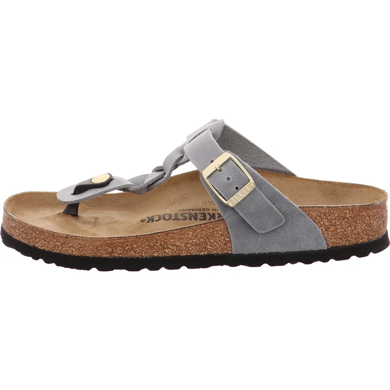Birkenstock Pantolette Gizeh Braided grau