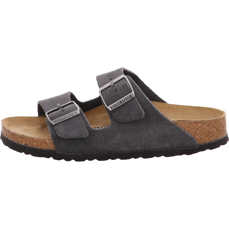 Birkenstock Pantolette Arizona LEVE Charcoal grau