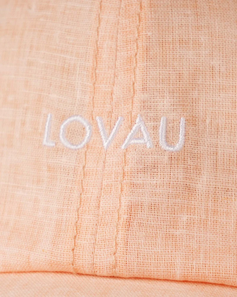 Monaco Cap x Lovau Orange Pink Linen