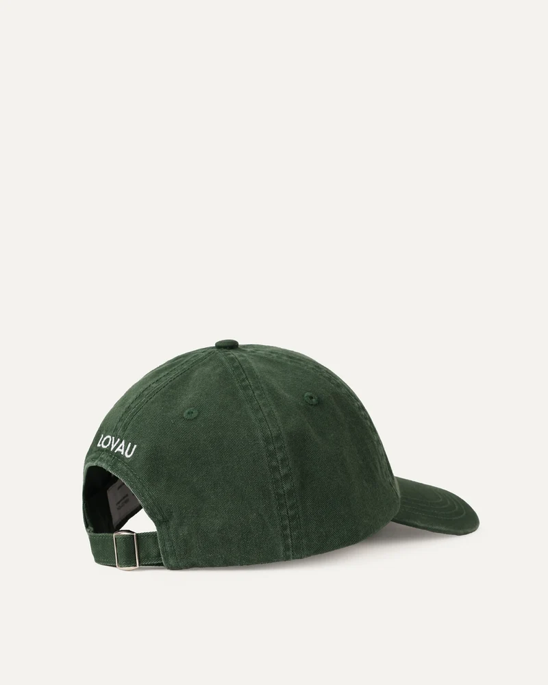 Washed Cotton Cap Dark Green