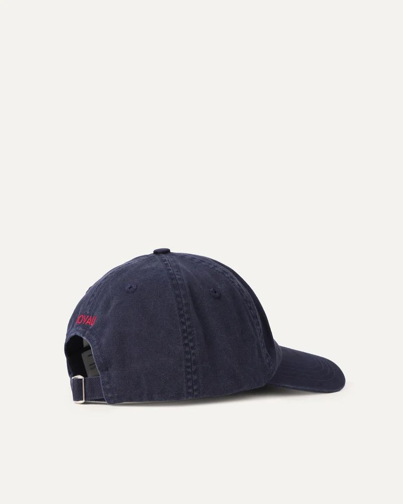 Washed Cotton Cap Navy Blue