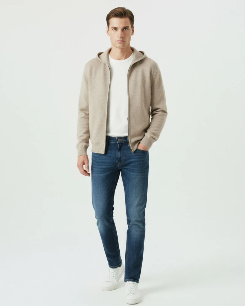 Wool Hooded Jacket x Lovau