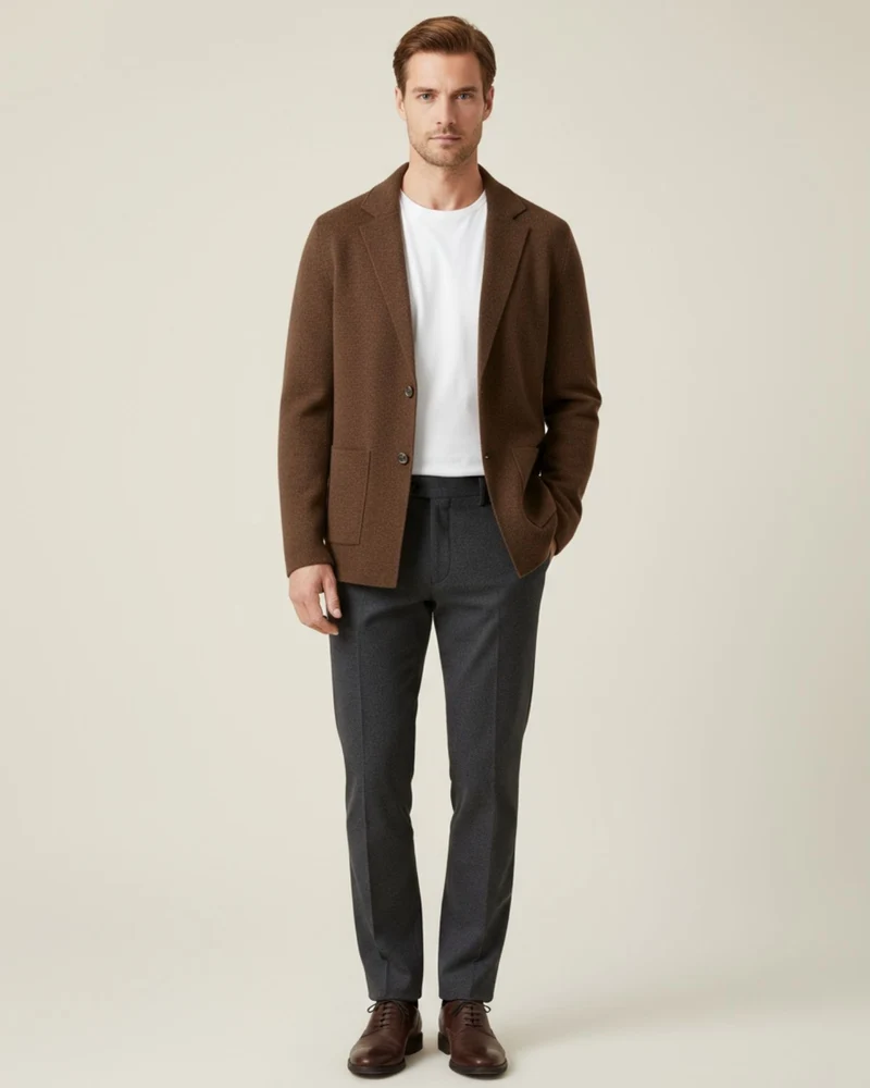 Lovau x Classy Wool & Cashmere Knitted Cardigan