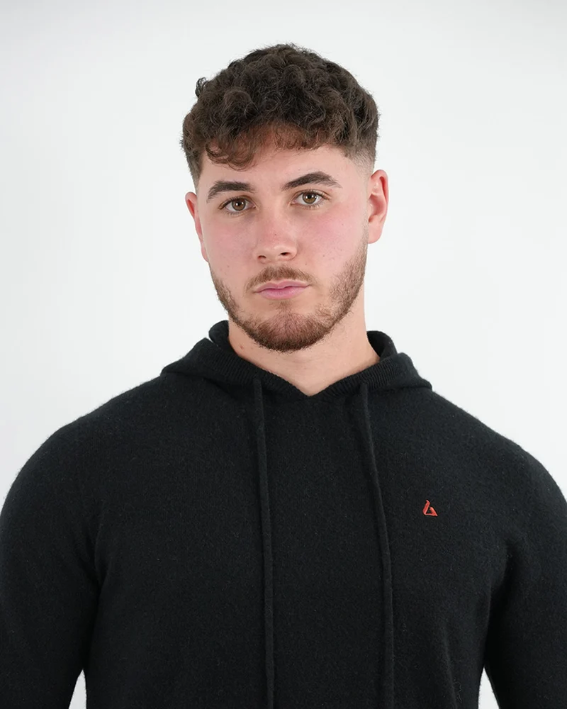 Lovau x Cashmere Hoodie - Black & Red Logo