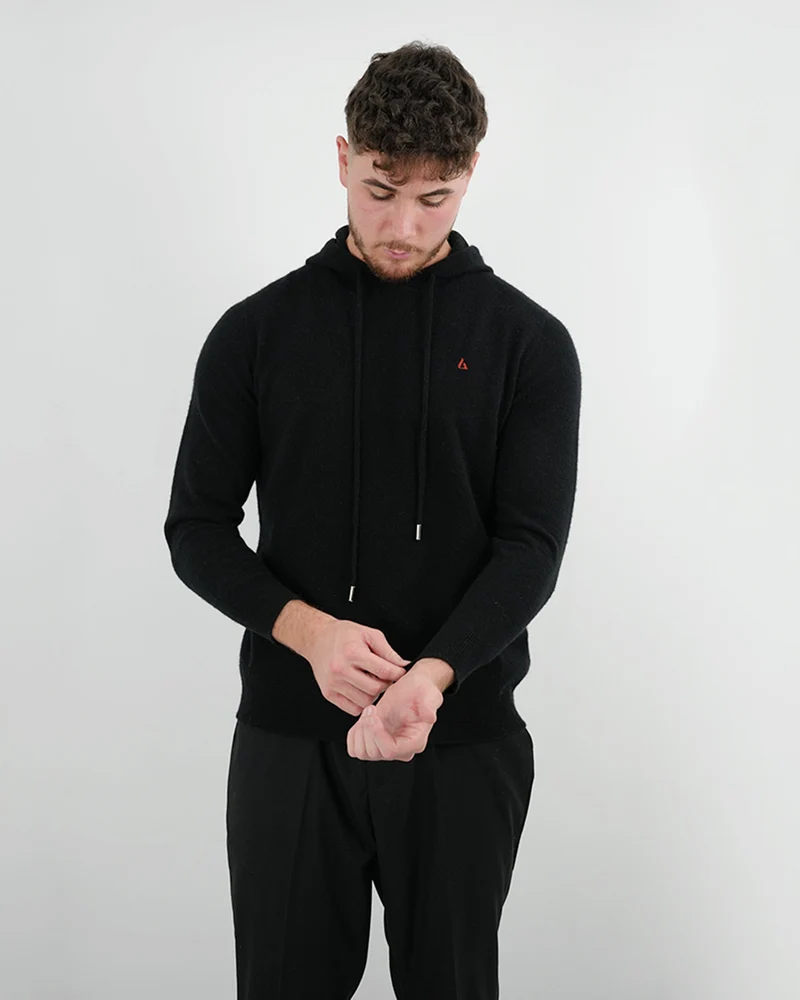 Lovau x Cashmere Hoodie - Black & Red Logo