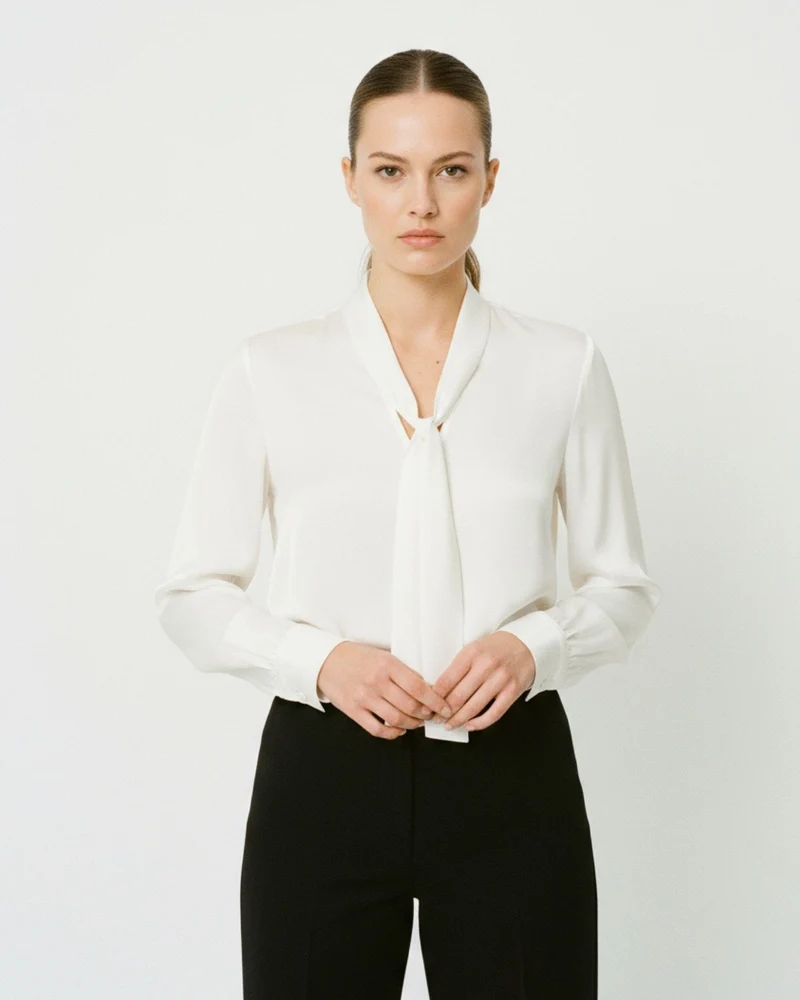 Collar Mulberry Silk Shirt