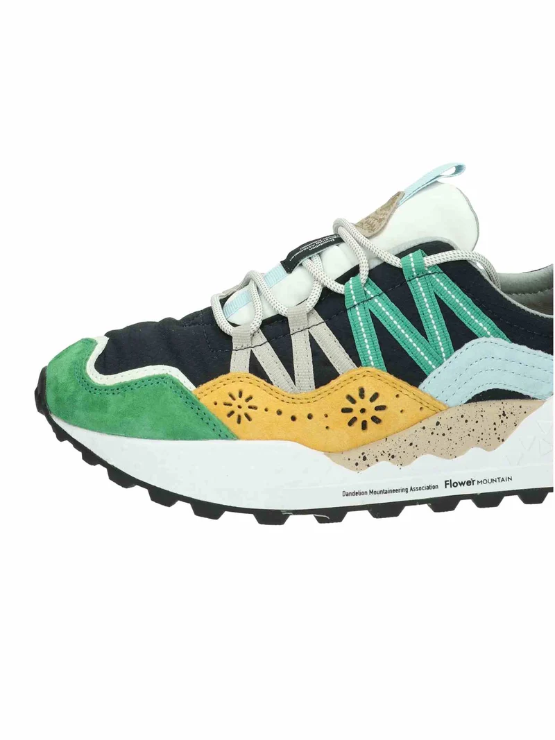 Washi Man Suede/Nylon Green-Yellow-Navy