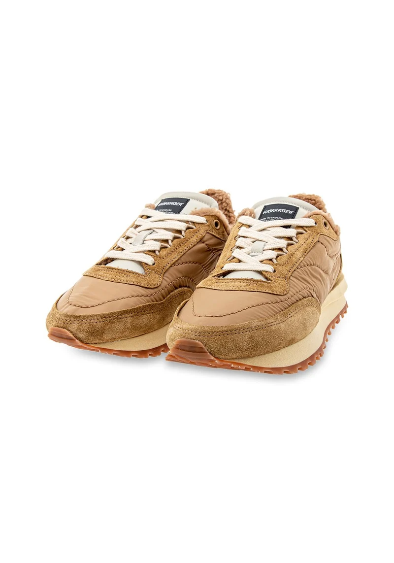 TENKEI POLAR FLEECE W light brown/burgun
