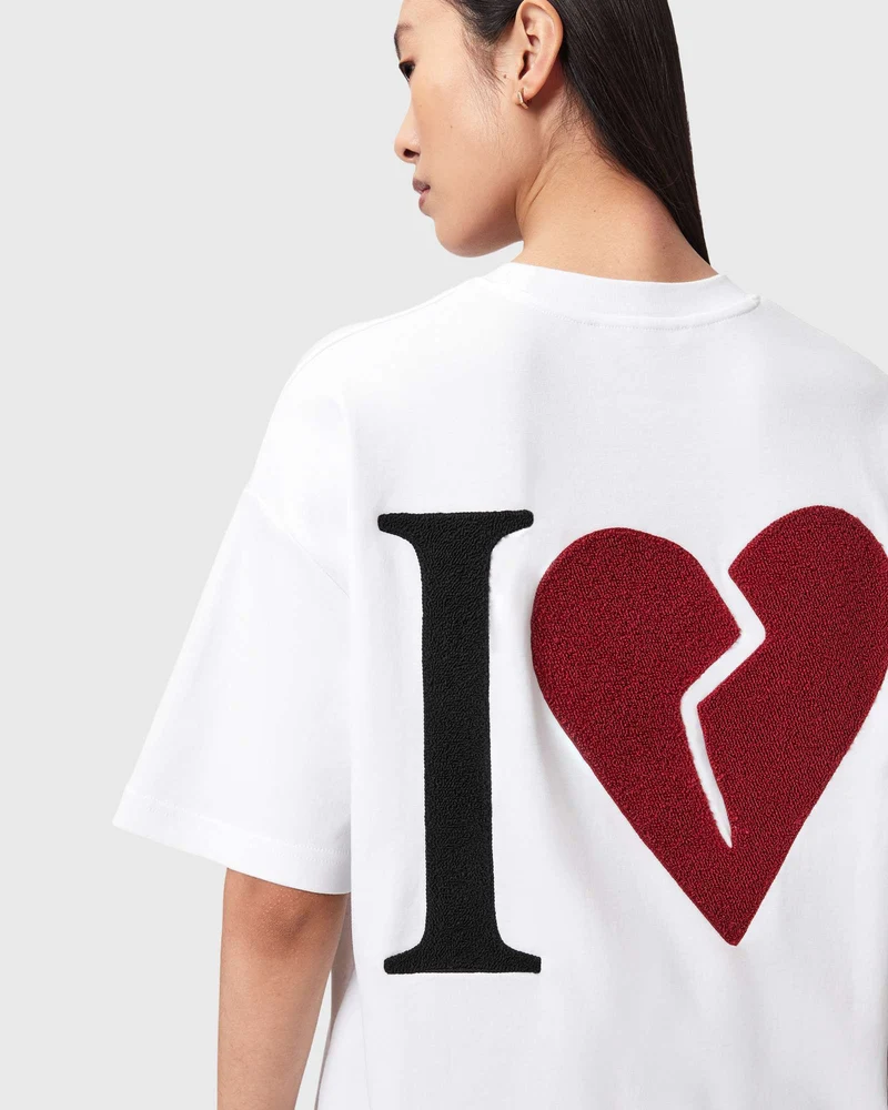 HEART ETTA TEE optic white
