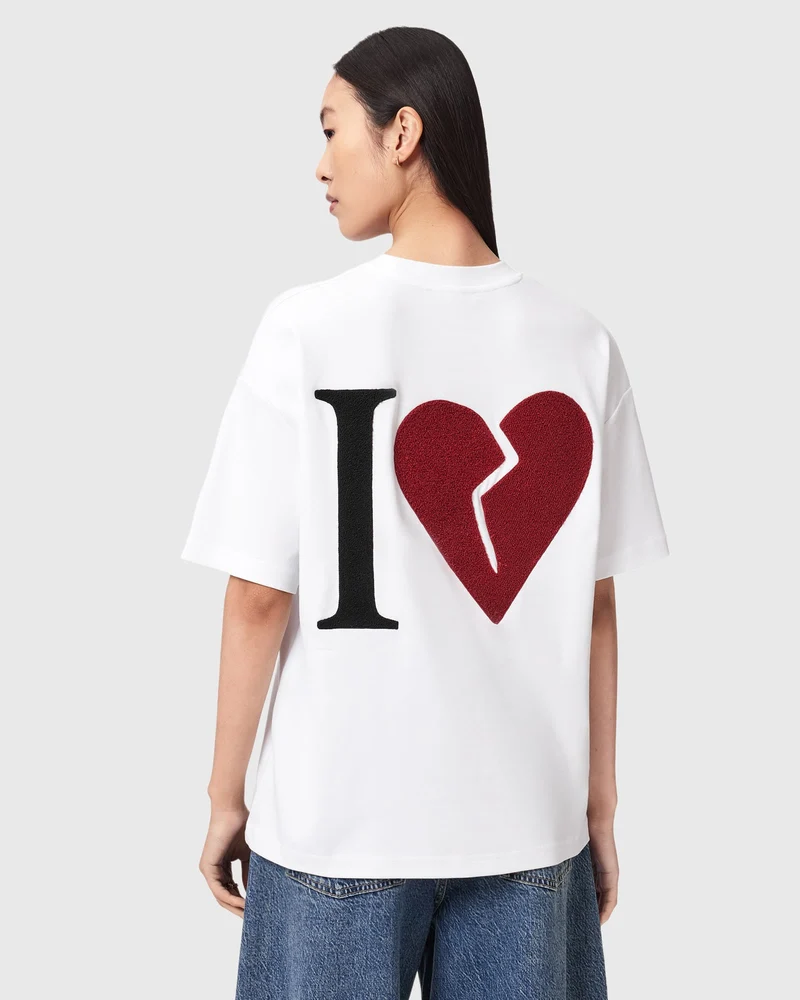 HEART ETTA TEE optic white