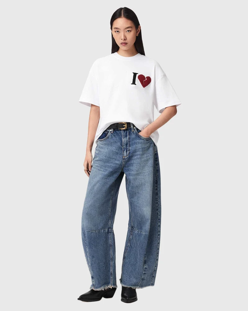 HEART ETTA TEE optic white