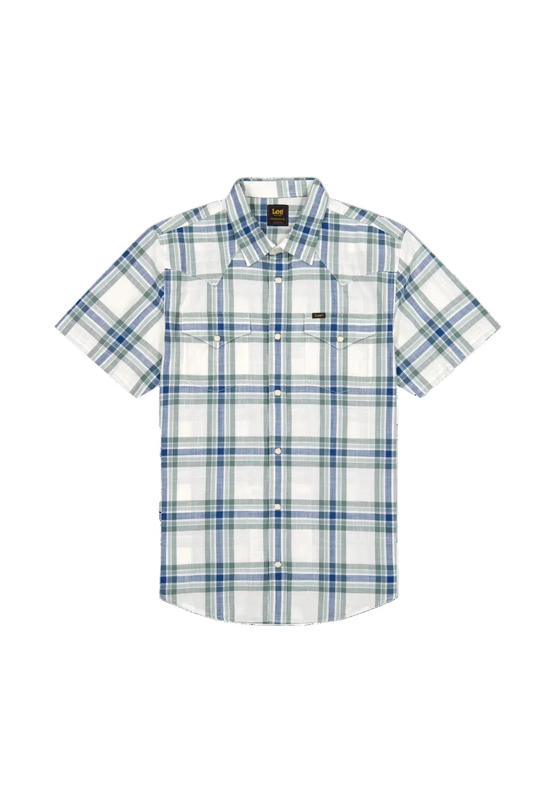 SS WESTERN SHIRT desert sage plaid