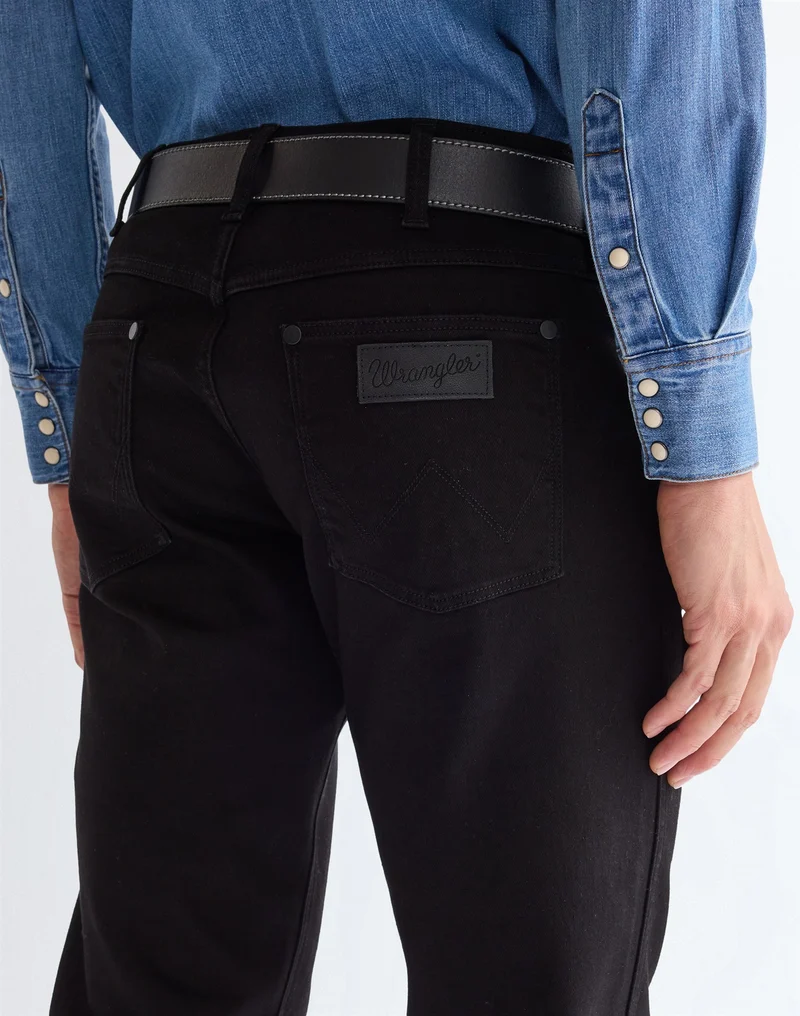STITCHED BELT black